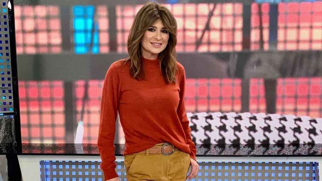 Gema López ha ejercido este lunes festivo en Madrid de presentadora de 'Sálvame'.