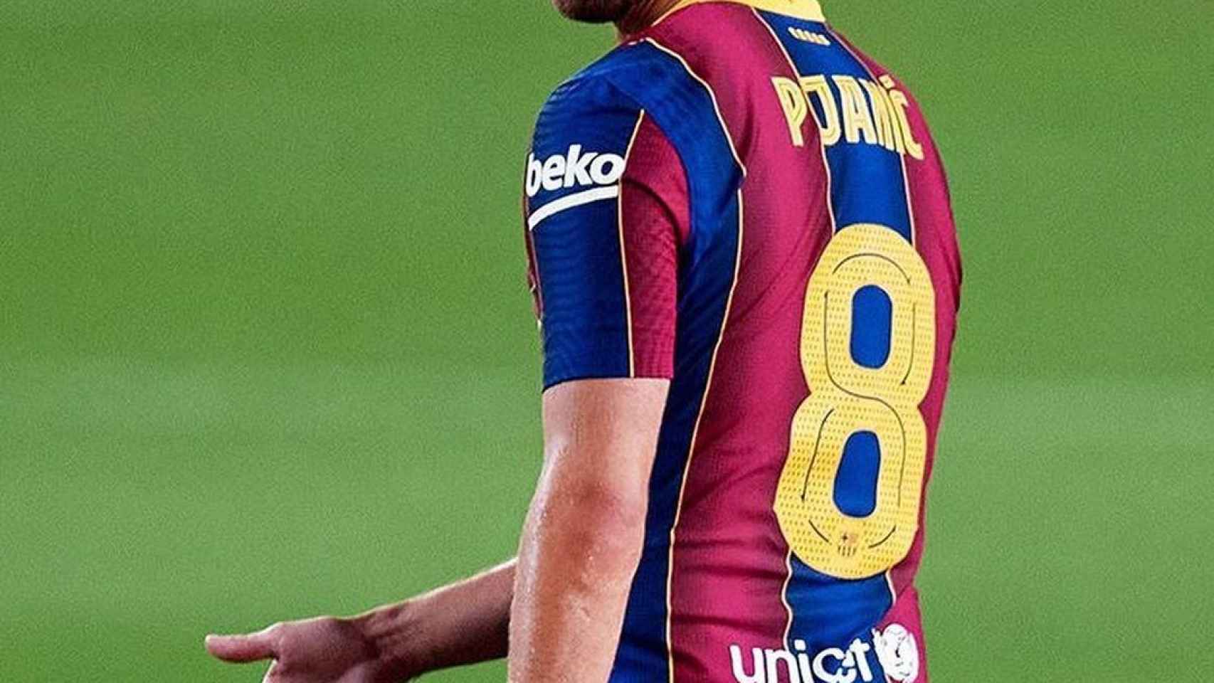 Miralem Pjanic, en un partido del Barcelona. Foto: Instagram (@miralem_pjanic)