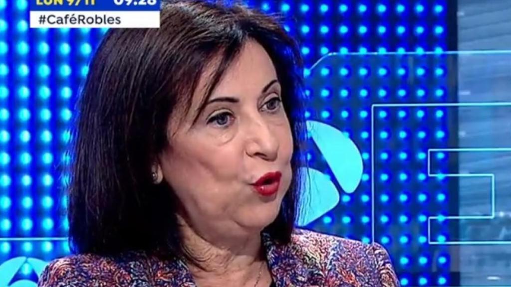 Margarita Robles, ministra de Defensa, entrevistada en Antena 3.