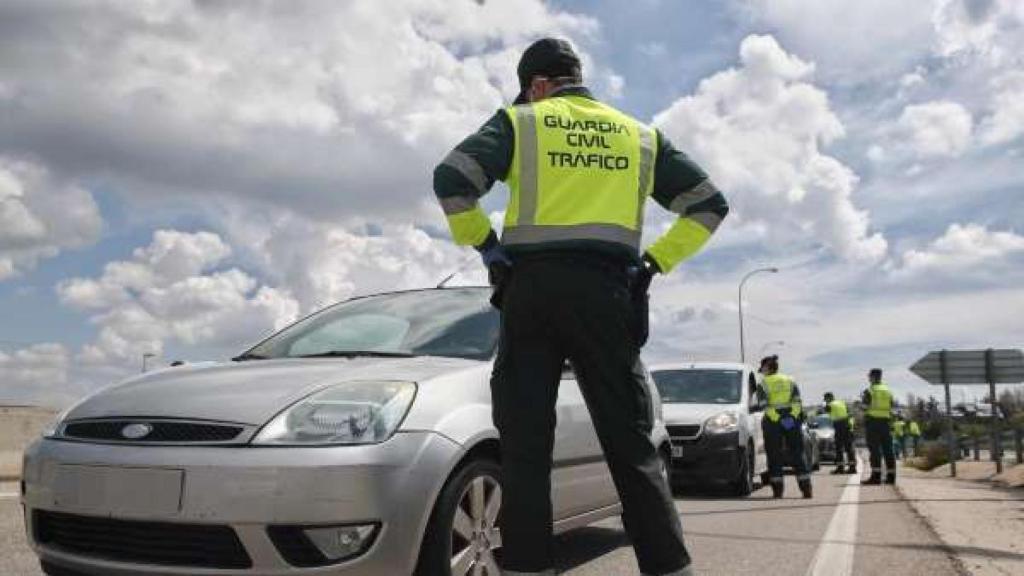 Intervención de la Guardia Civil de Tráfico.