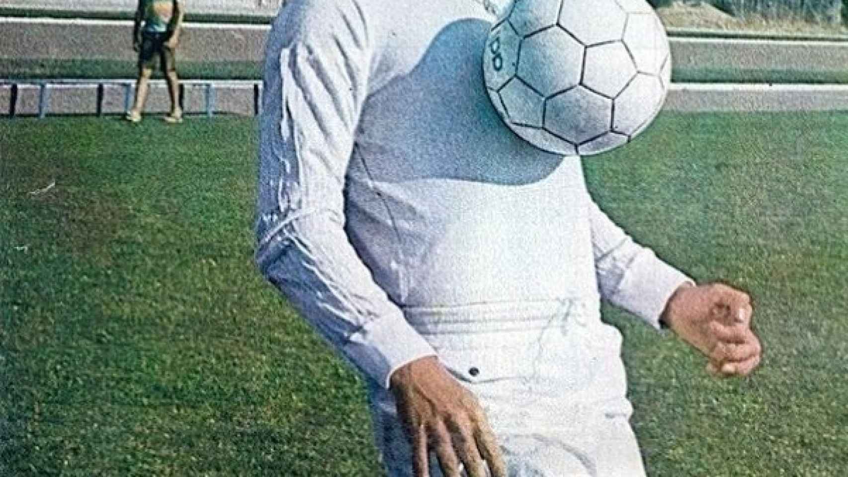Juan Cruz Sol, con la camiseta del Real Madrid