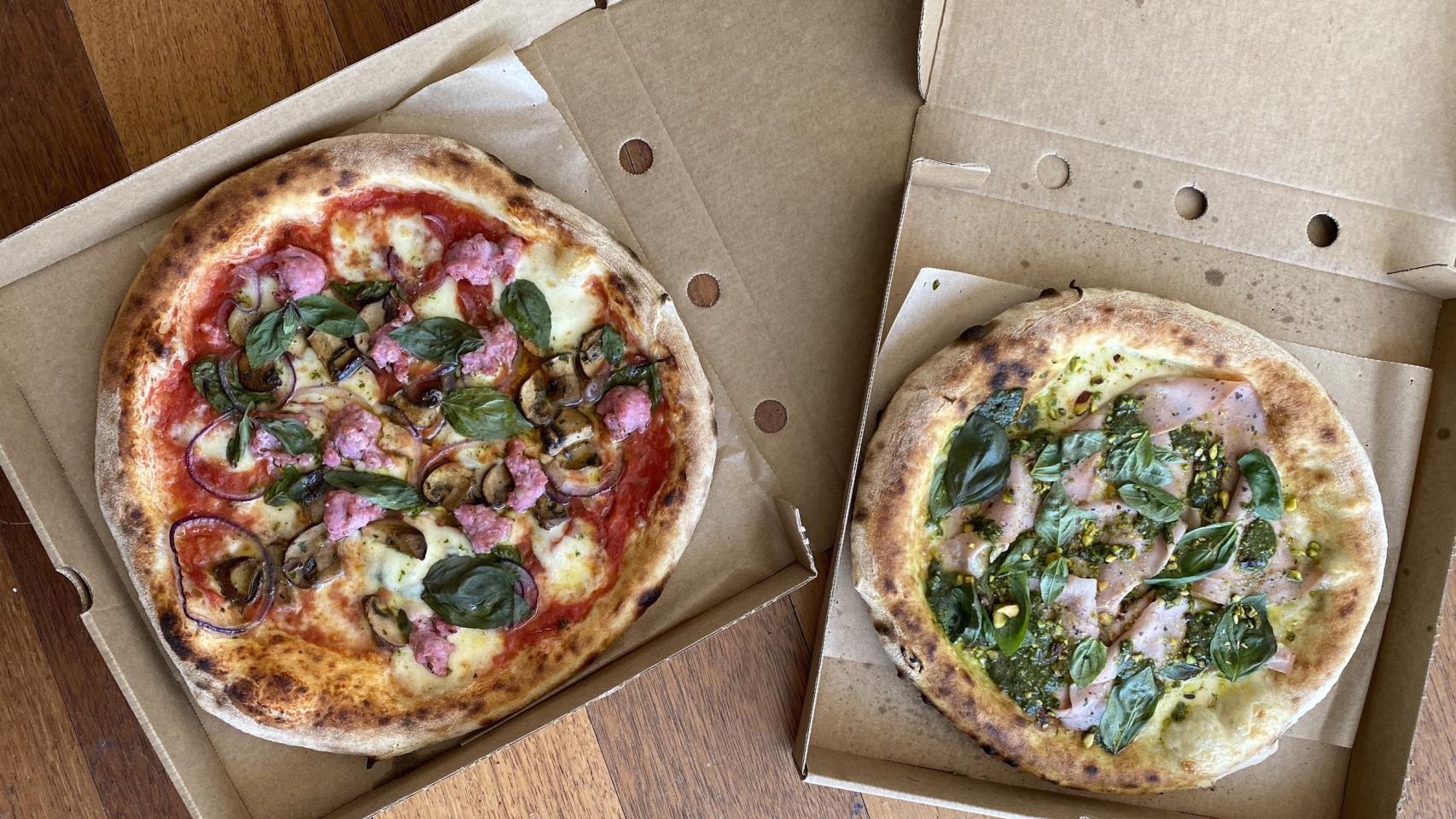 Pizzas del delivery de Lettera Trattoria Moderna