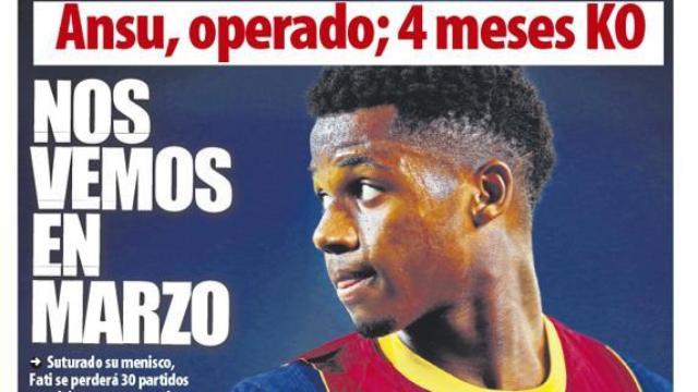 Portada Mundo Deportivo (10/11/20)