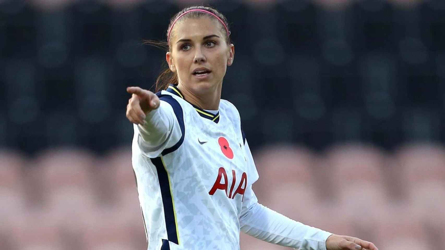 La delantera Alex Morgan, en un partido del Tottenham femenino