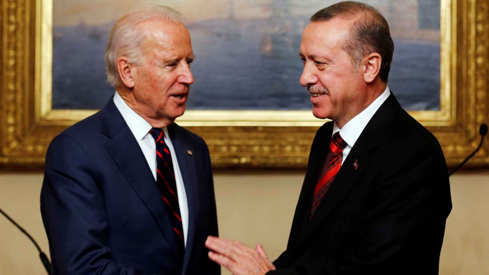 Erdogan y Biden en una imagen de 2014 en Estambul.