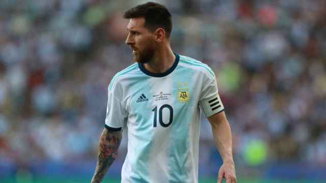 Messi con la Selección de Argentina