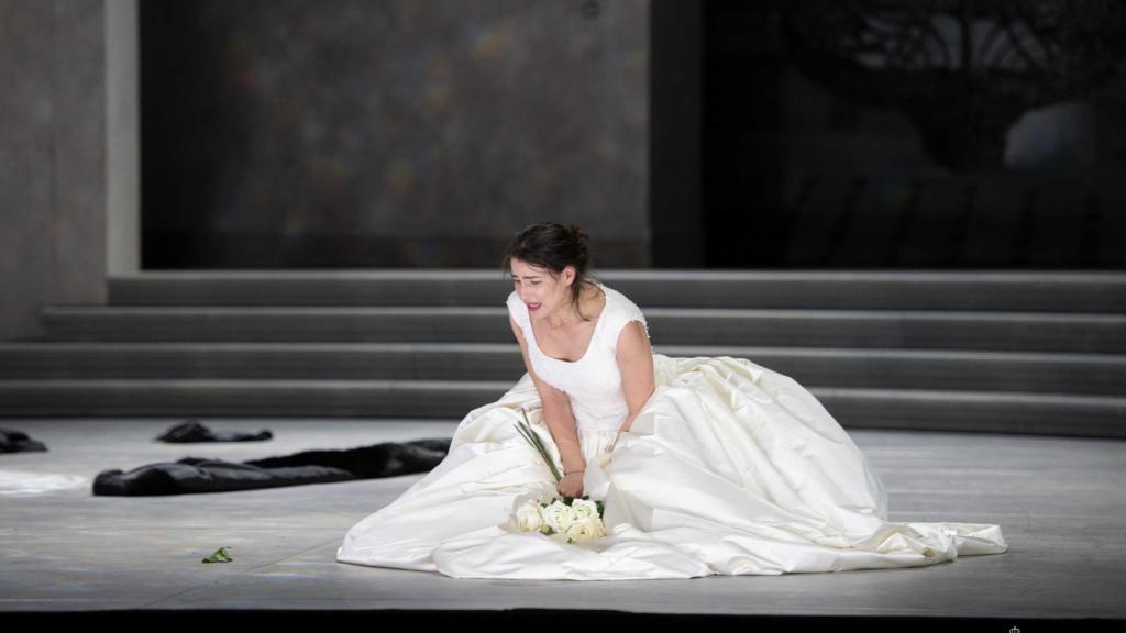 La soprano Asmik Gregorian, en uno de los ensayos de 'Rusalka'.