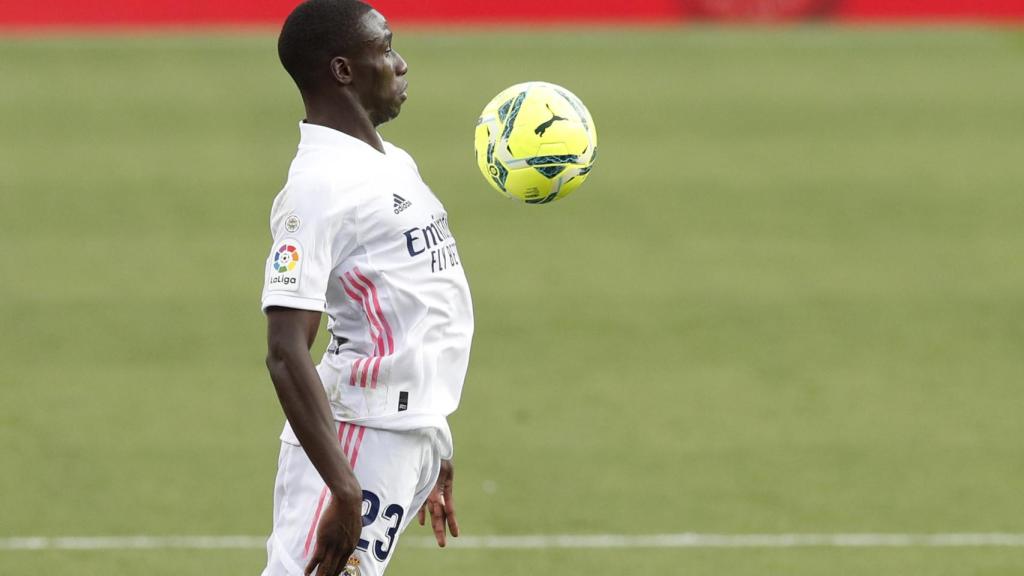 Ferland Mendy, durante un partido del Real Madrid