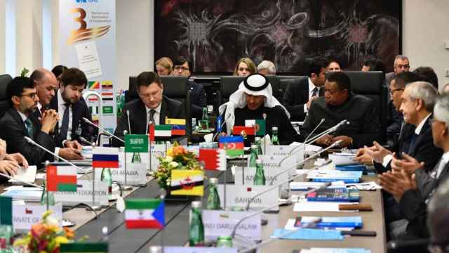Imagen de archivo de una reunión de la OPEP.