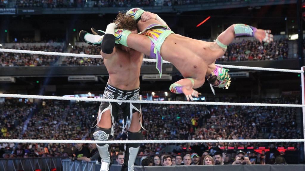 Kalisto, durante una pelea en WWE