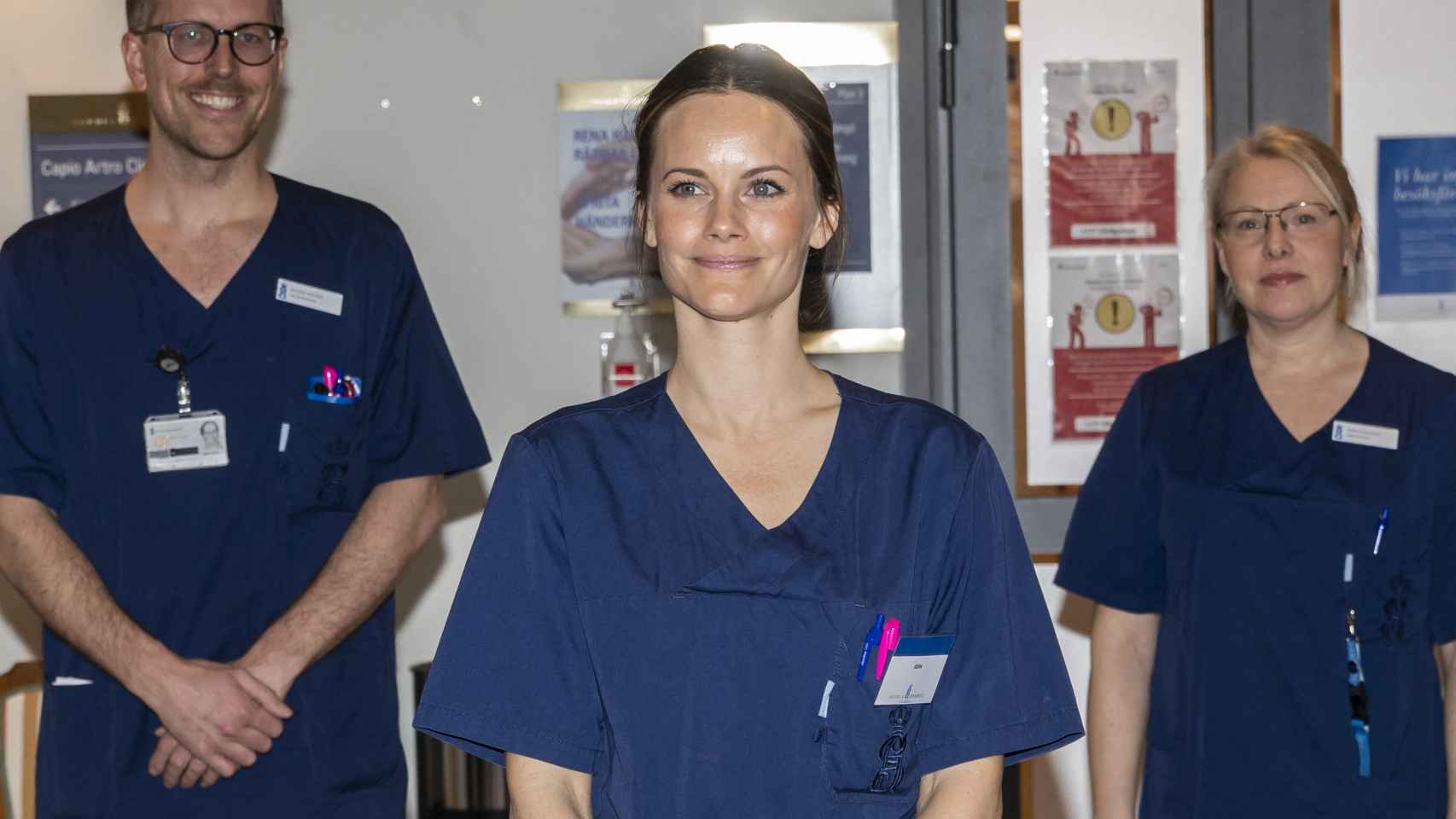 Sofía de Suecia ha estado trabajando voluntariamente en el hospital Sophiahemmet.