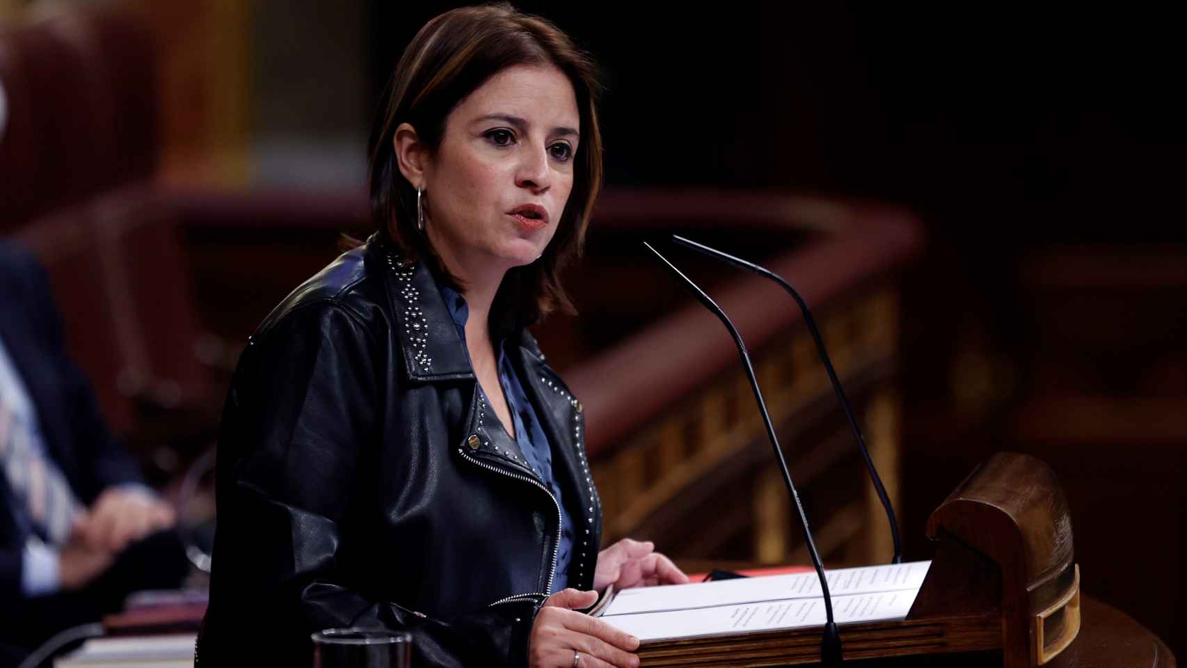 Adriana Lastra, portavoz del PSOE en el Congreso, en el debate de Presupuestos.