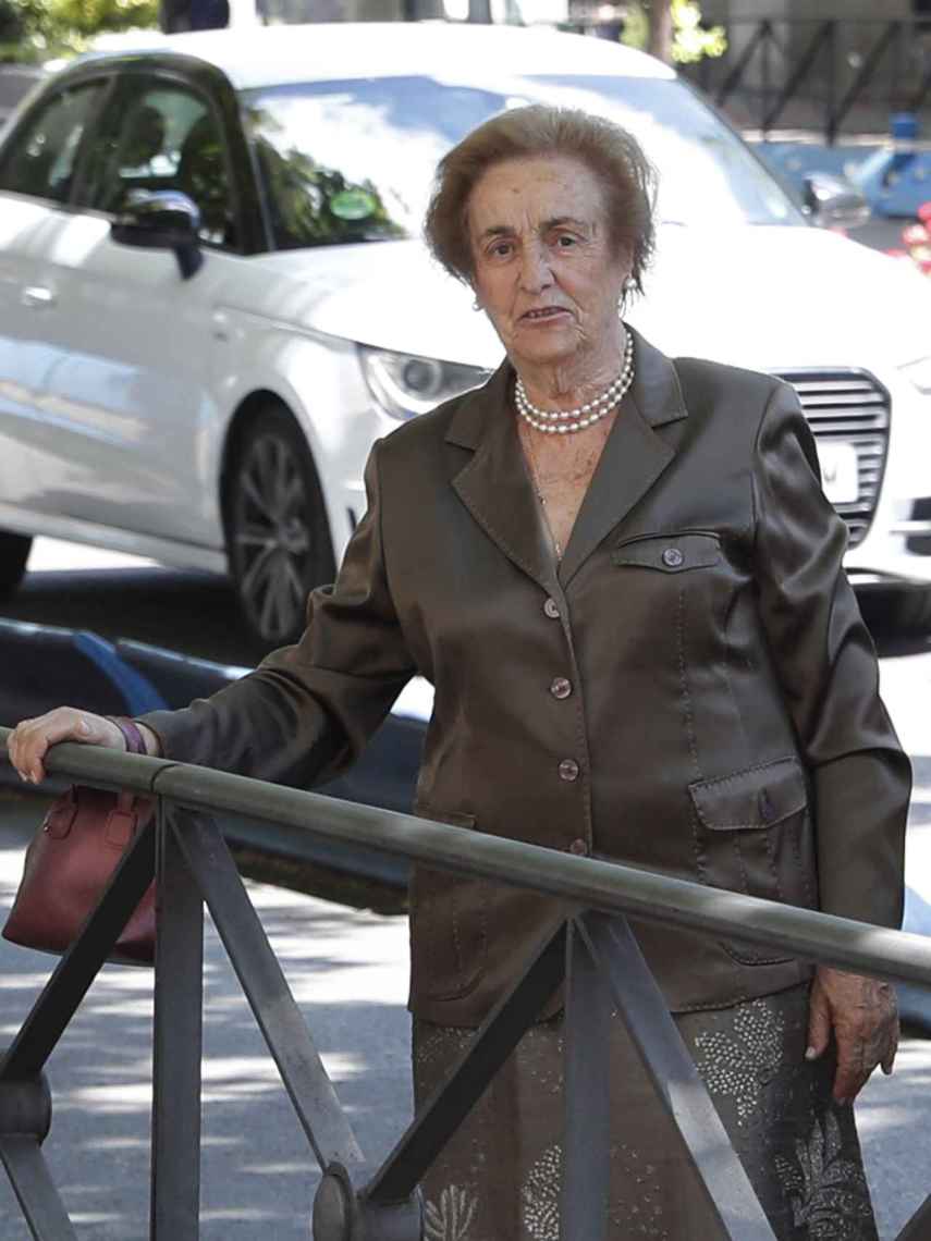 Teresa Rivero durante la boda de su nieta María Ruiz Mateos Fernández Durán en Madrid.