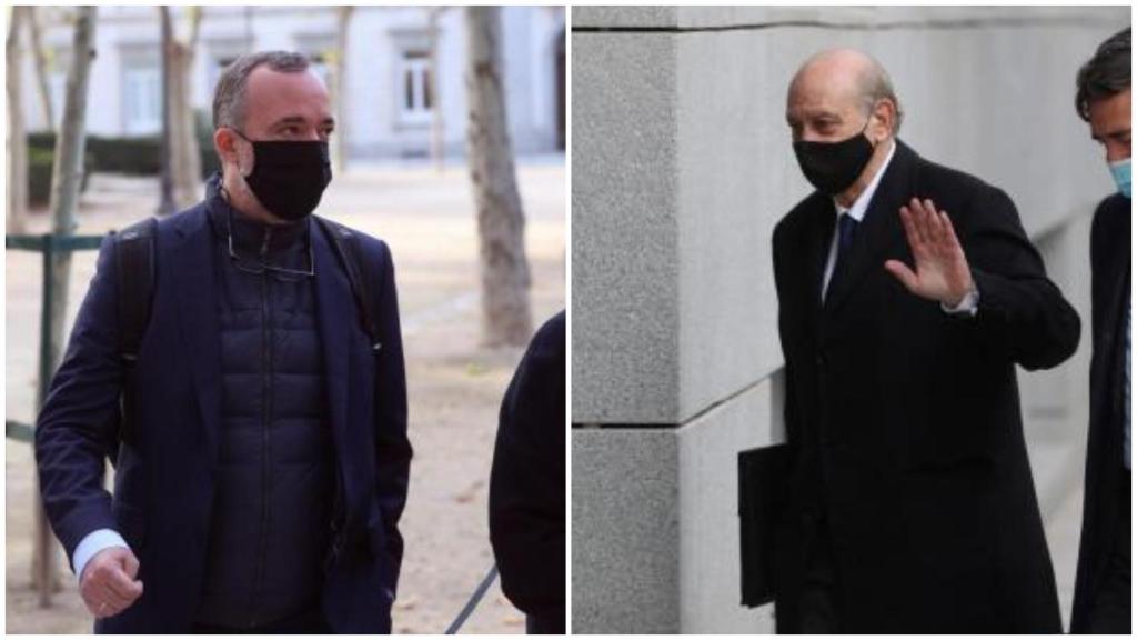 Francisco Martínez y Fernández Díaz, a su entrada a la Audiencia Nacional.