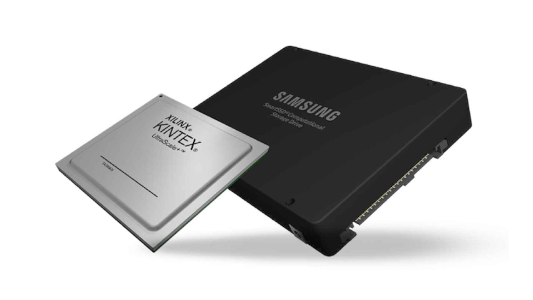 Primera unidad del SSD inteligente de Samsung con su microcontrolador