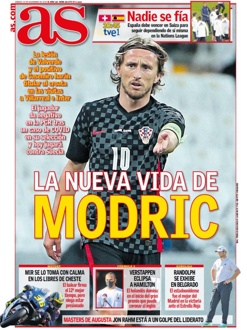 La Portada Del Diario As 14 11 2020