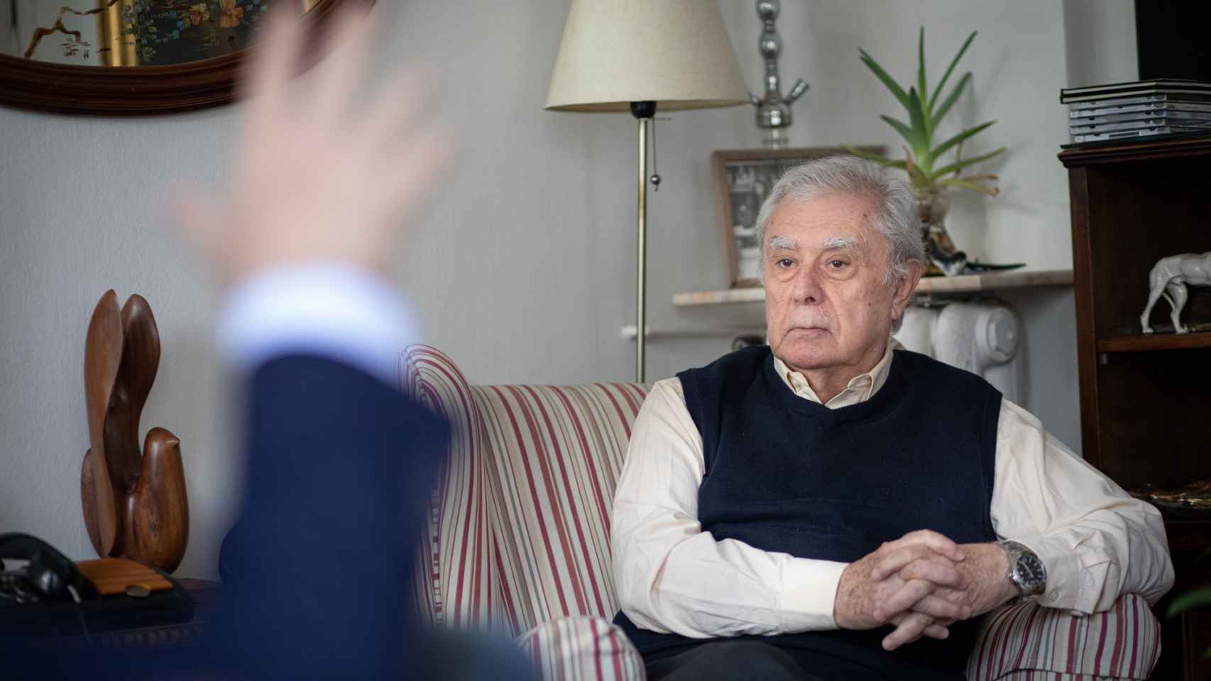 Javier Rupérez, durante la entrevista.