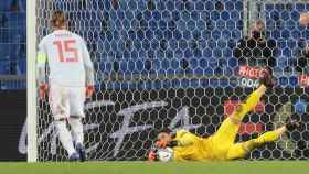 Penalti fallado de Sergio Ramos en el Suiza - España de la UEFA Nations League
