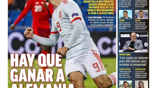 Portada MARCA (15/11/20)