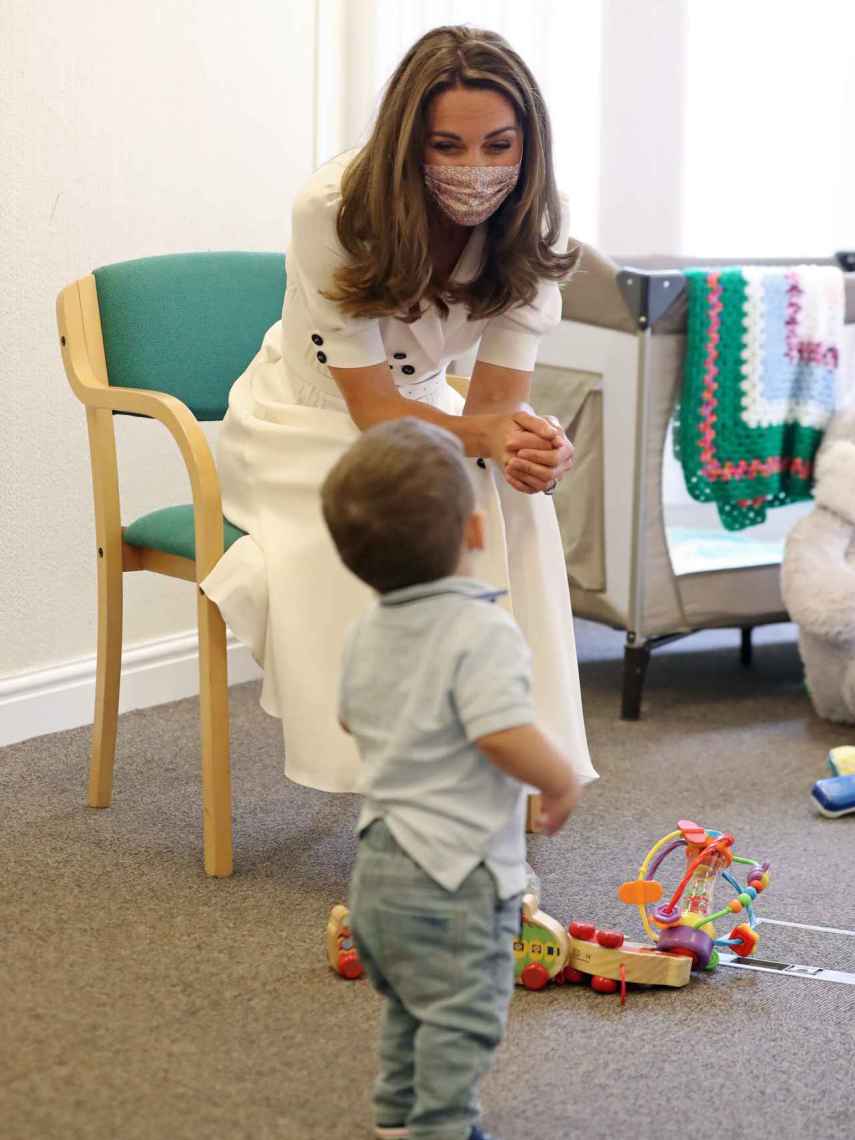 Kate Middleton, en un centro que apoya a madres en situaciones difíciles.