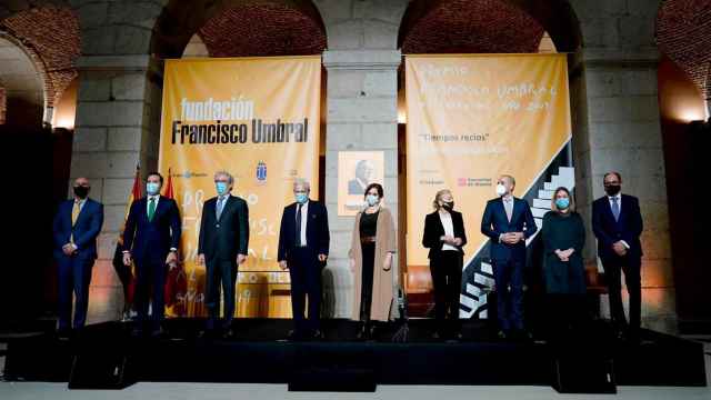 Participantes en la gala del Premio Francisco Umbral al Libro del Año.