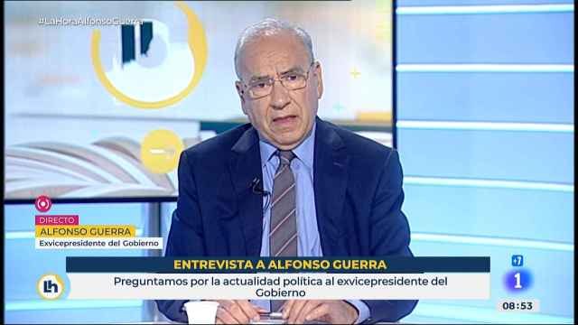 Alfonso Guerra, exvicepresidente del Gobierno, en TVE.