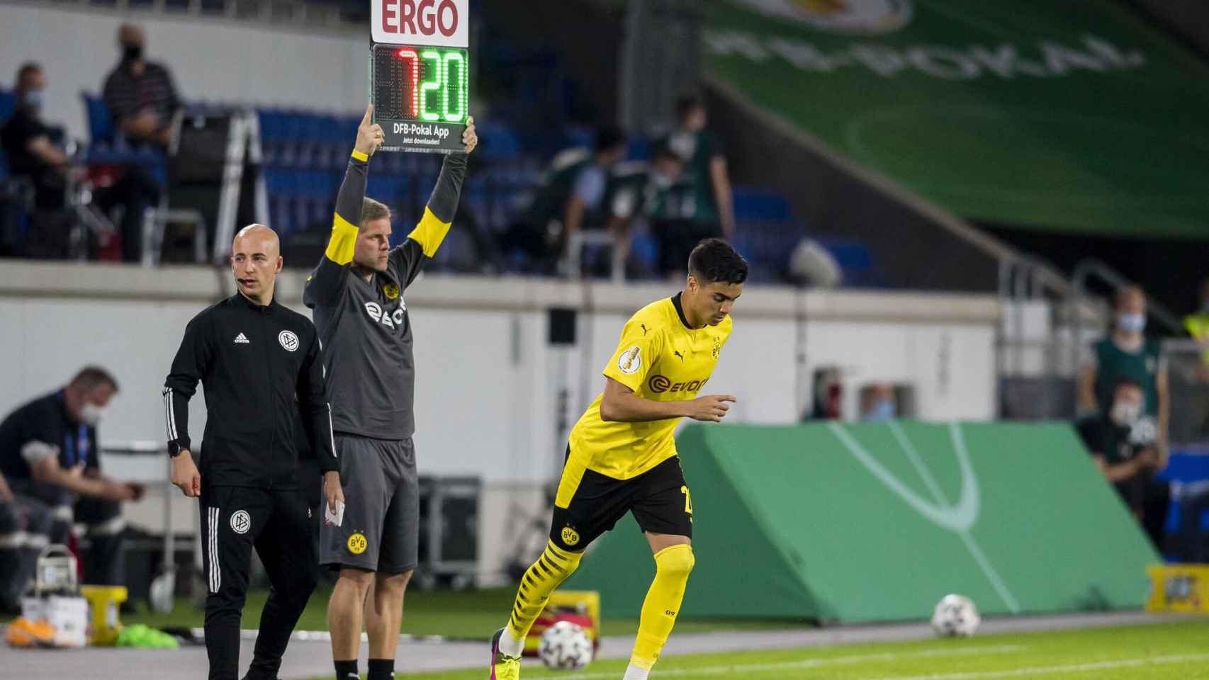 Reinier Jesus, en su debut con el Dortmund