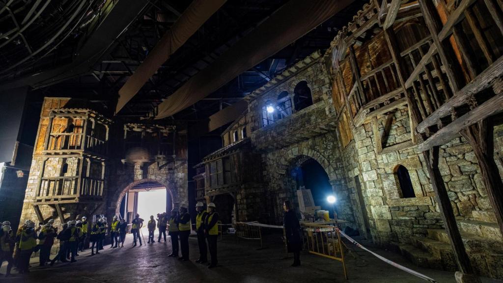 Interior del espacio donde se representará el espectáculo 'El último cantar'.