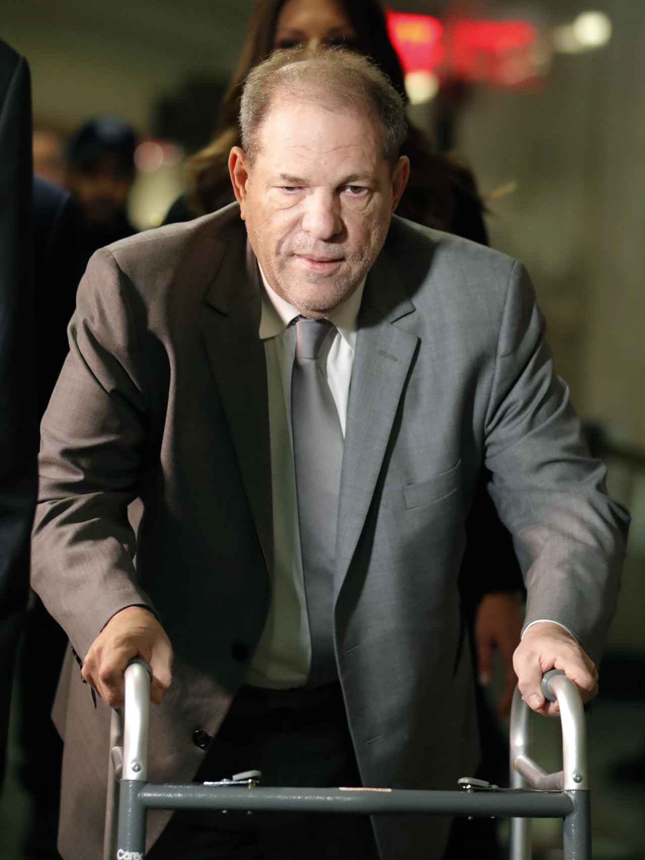 Harvey Weinstein, llegando a la corte de Nueva York, a comienzos de 2020.