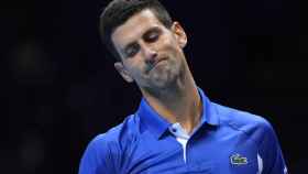 Djokovic se lamenta durante un partido