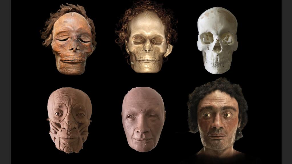 Reconstrucción facial de la momia guanche mejor conservada del mundo.