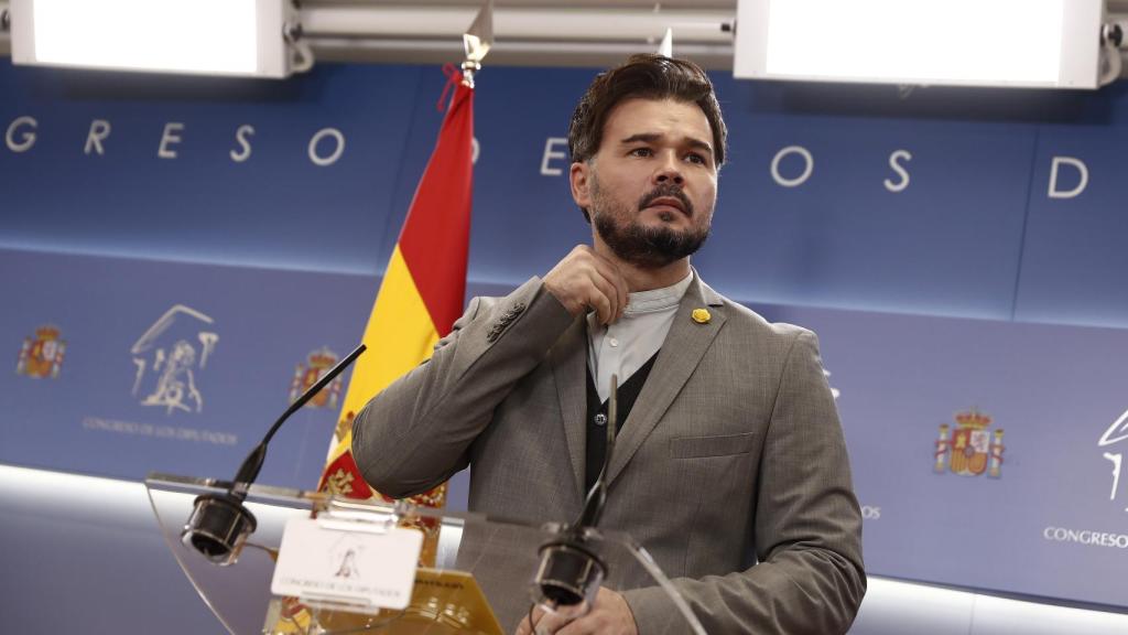 Gabriel Rufián, portavoz de ERC en el Congreso de los Diputados.