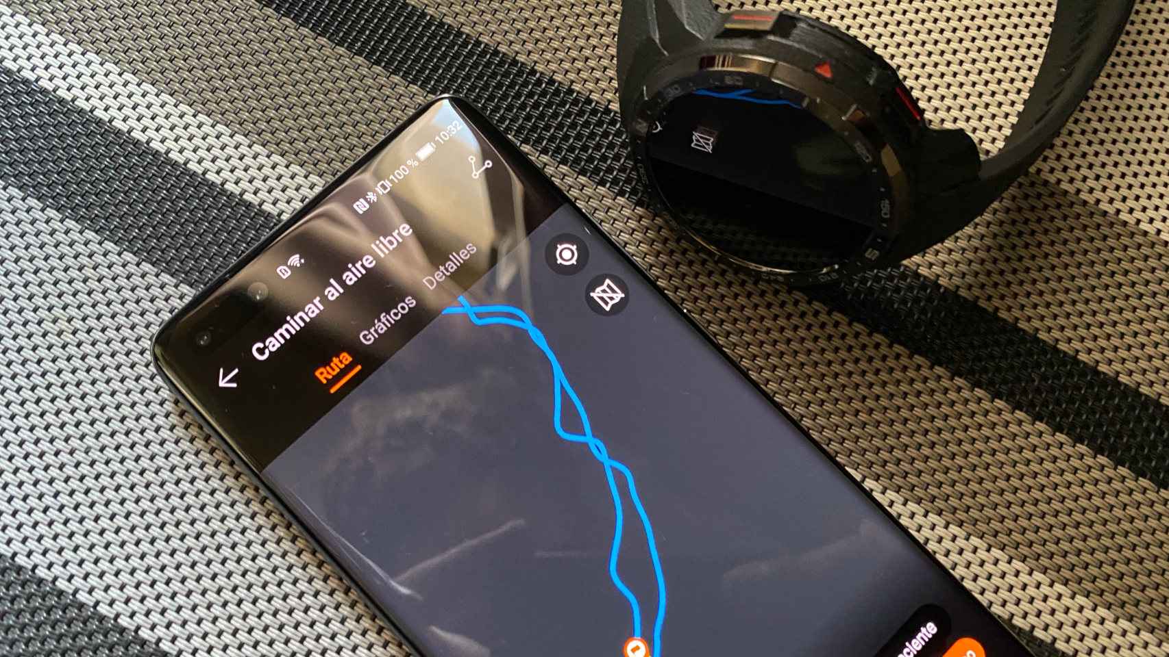 El GPS integrado del Honor Watch GS Pro permite registrar nuestro camino