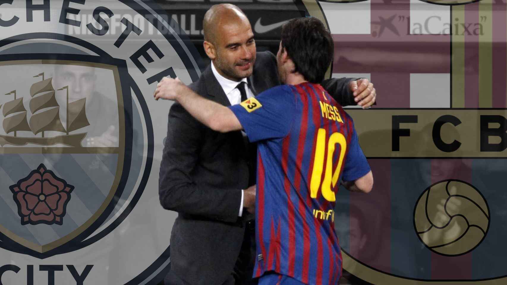 Pep Guardiola y Leo Messi