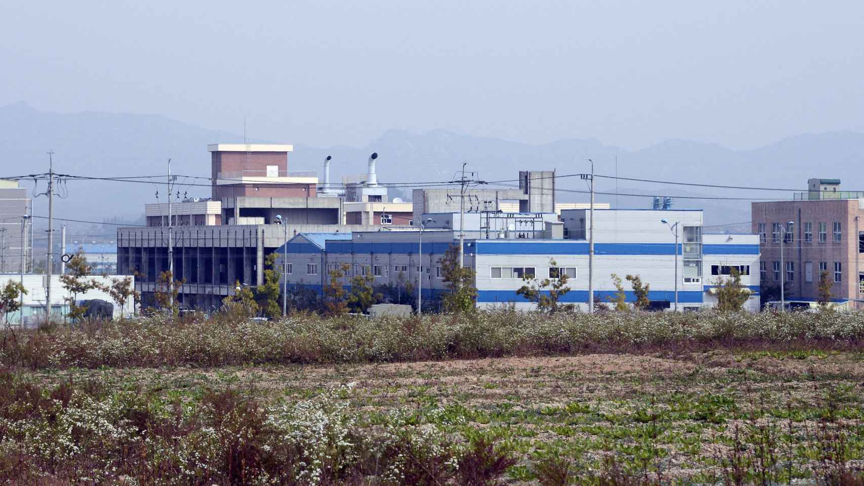 Una fábrica industrial en Kaesong.