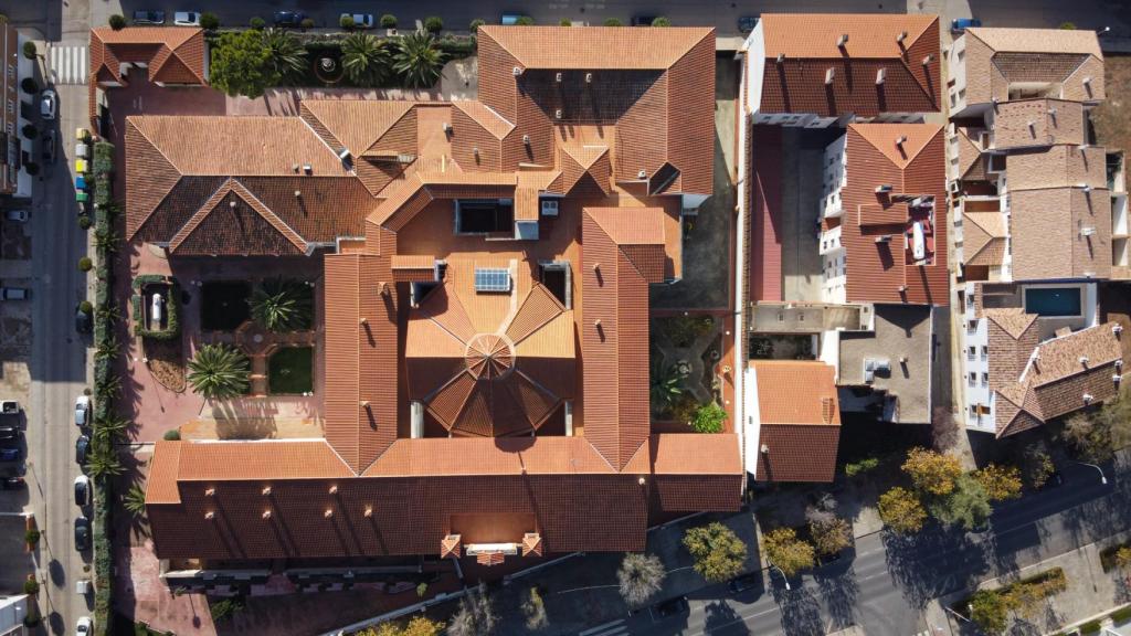 La residencia de ancianos Sagrado Corazón, a vista de pájaro.