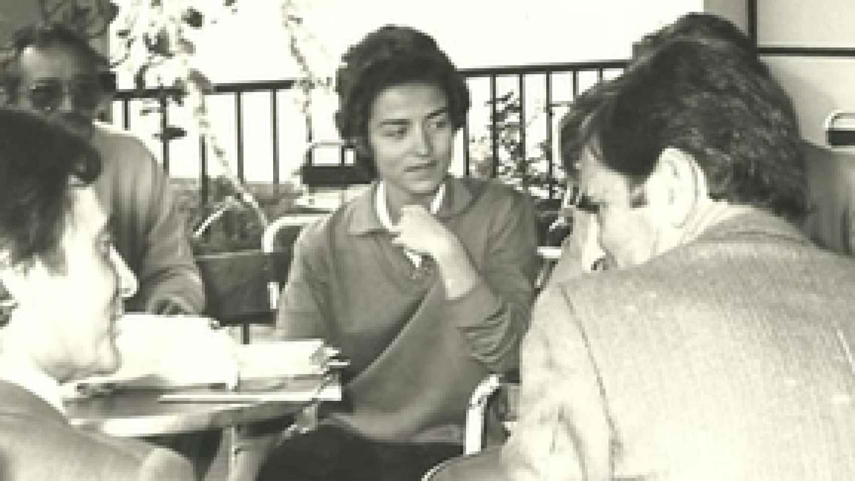 Ana Oramas en un descanso de la campaña municipal de 1979, entonces en las filas de UCD.