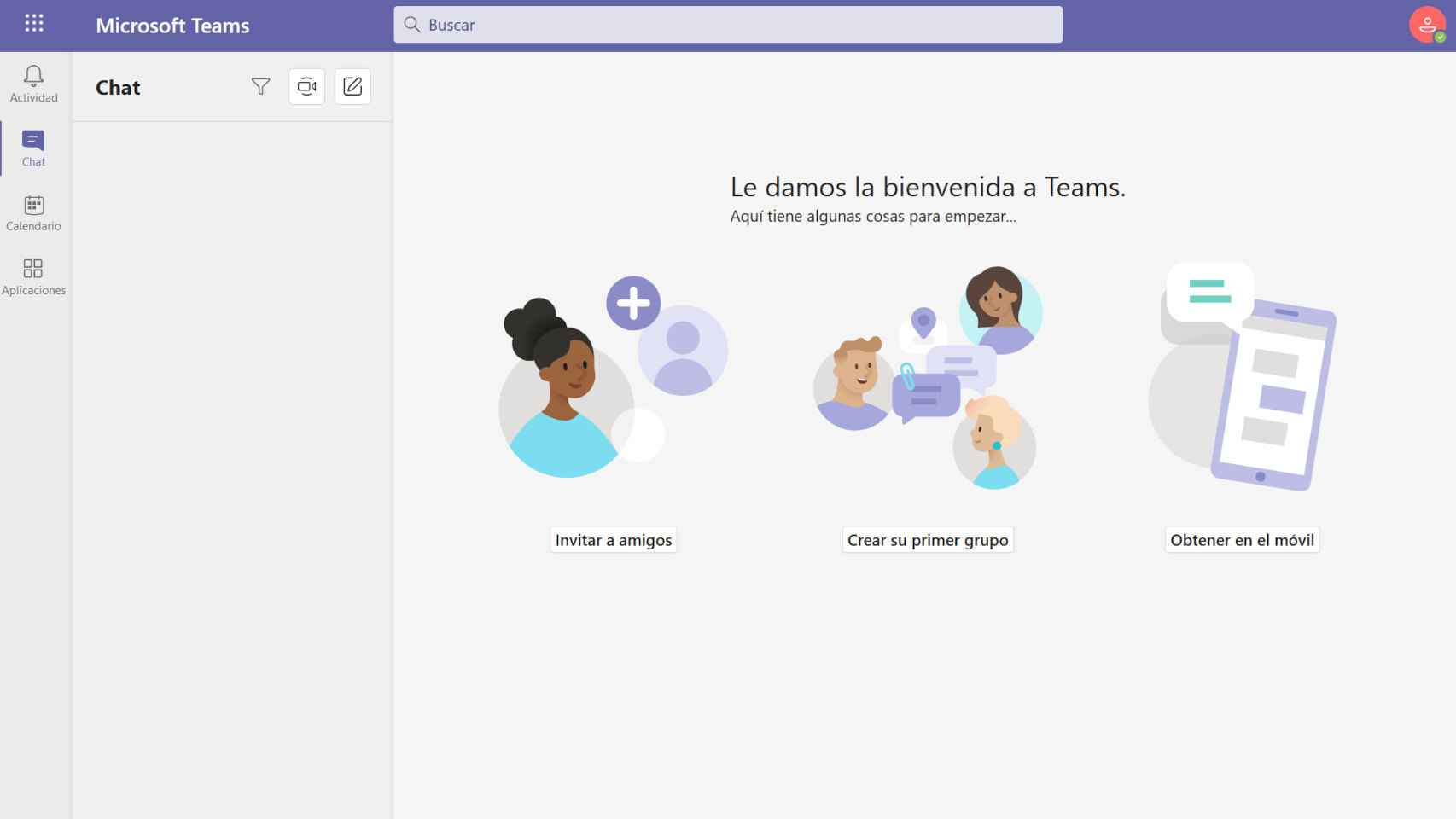 Nueva aplicación web de Microsoft Teams
