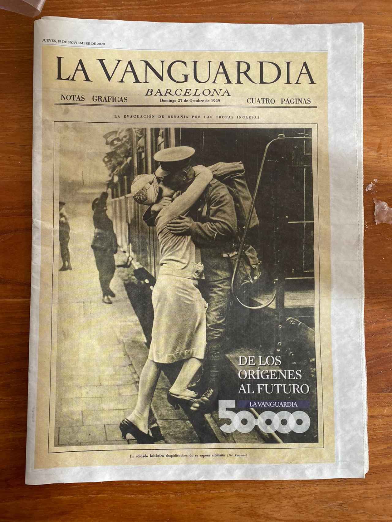 50.000 portadas de 'La Vanguardia' resumidas en una.