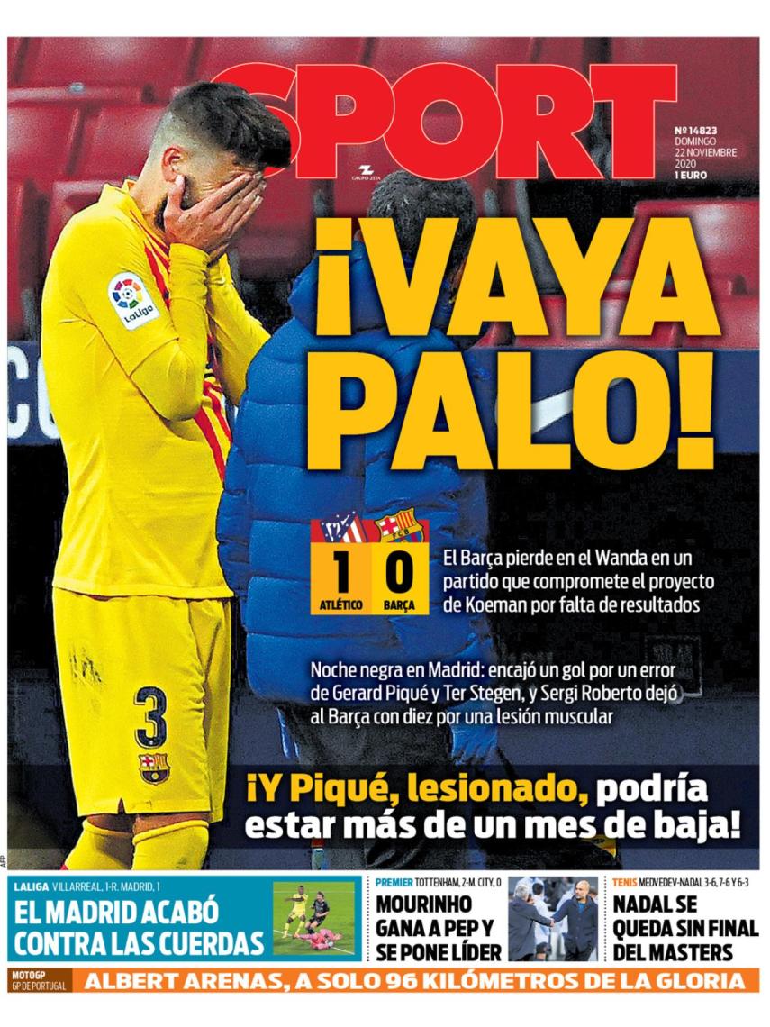 La Portada Del Diario Sport 22 11 2020