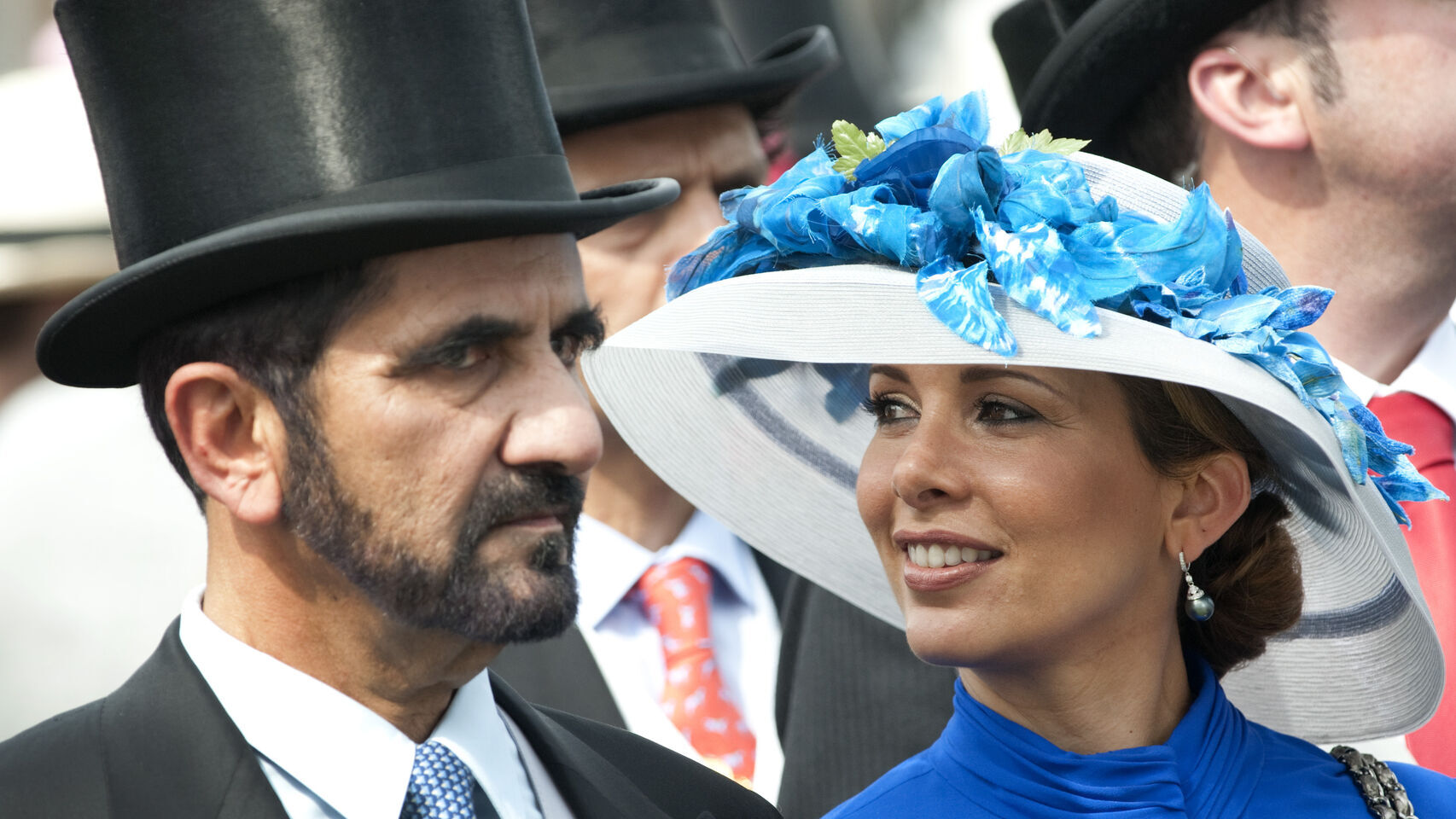 La princesa Haya de Jordania y su exmarido, el emir de Dubái.