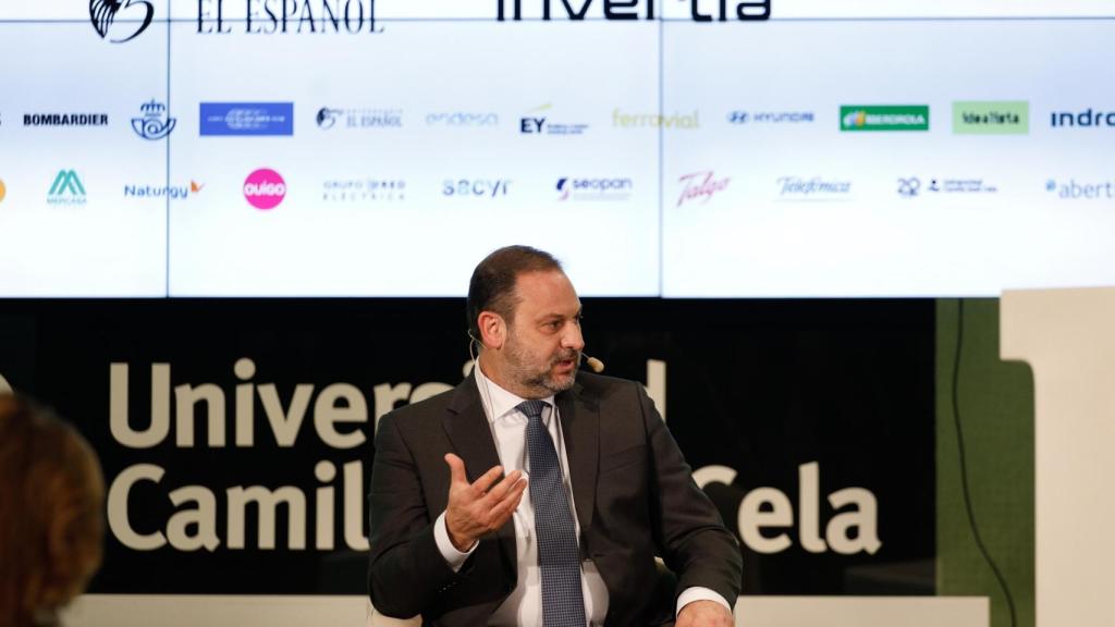 El ministro de Transportes, Movilidad y Agenda Urbana durante su intervención por el Observatorio de la Movilidad.