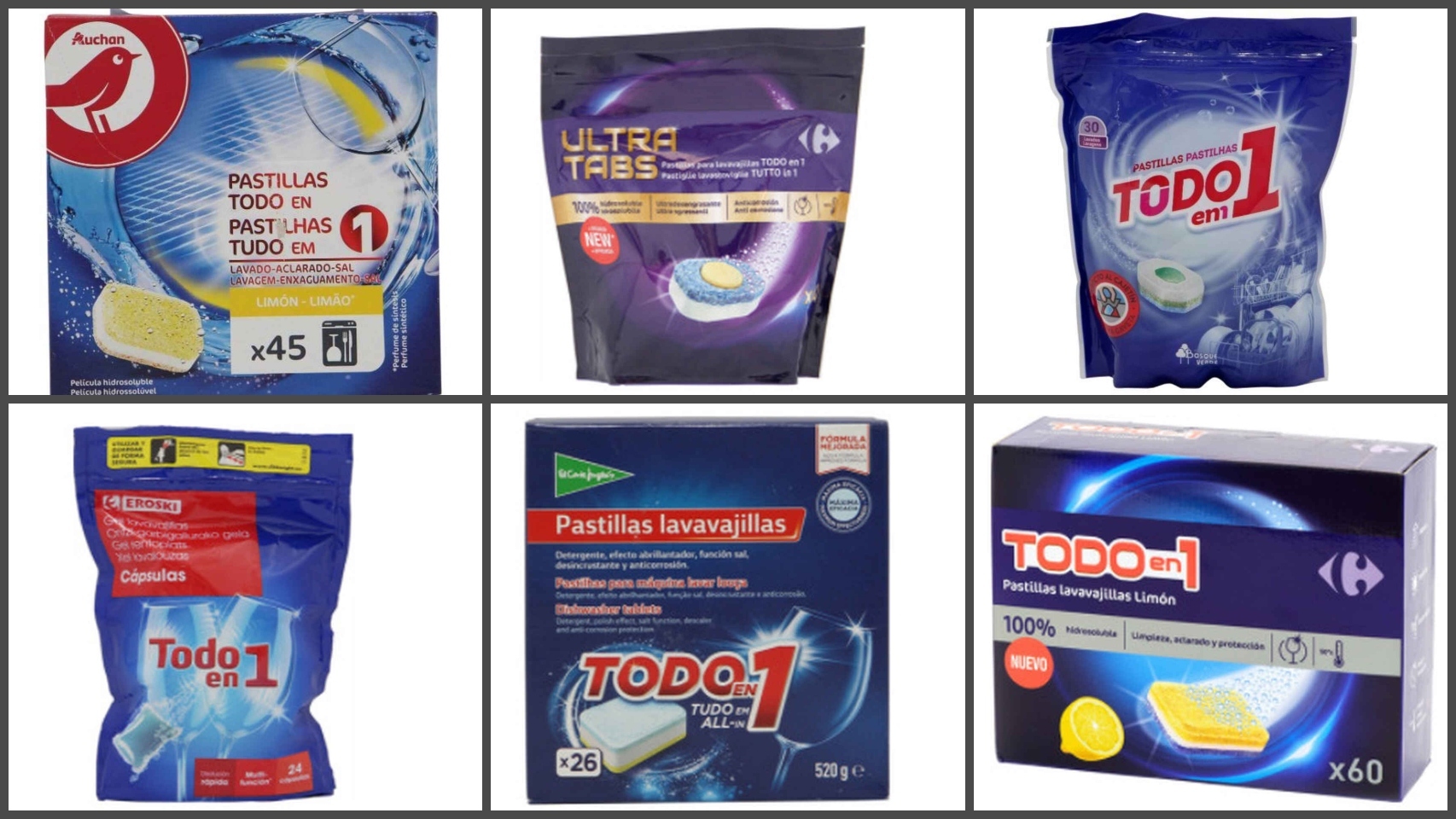 Palabra A tiempo Escalofriante Los 7 mejores detergentes de marca blanca para lavavajillas, según la OCU:  de 2 a 7 euros