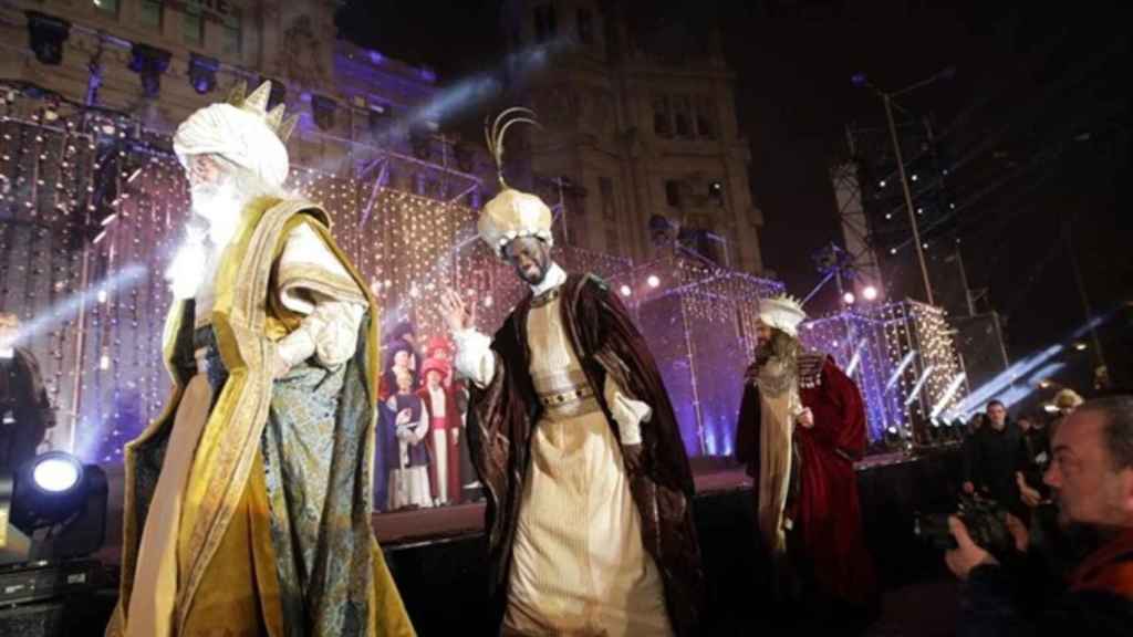 La Cabalgata de Reyes en Madrid.