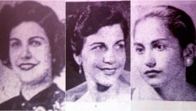 Por orden: Patria, Minerva y María Teresa Mirabal. 'Las Mariposas' asesinadas en 1960 por Trujillo.