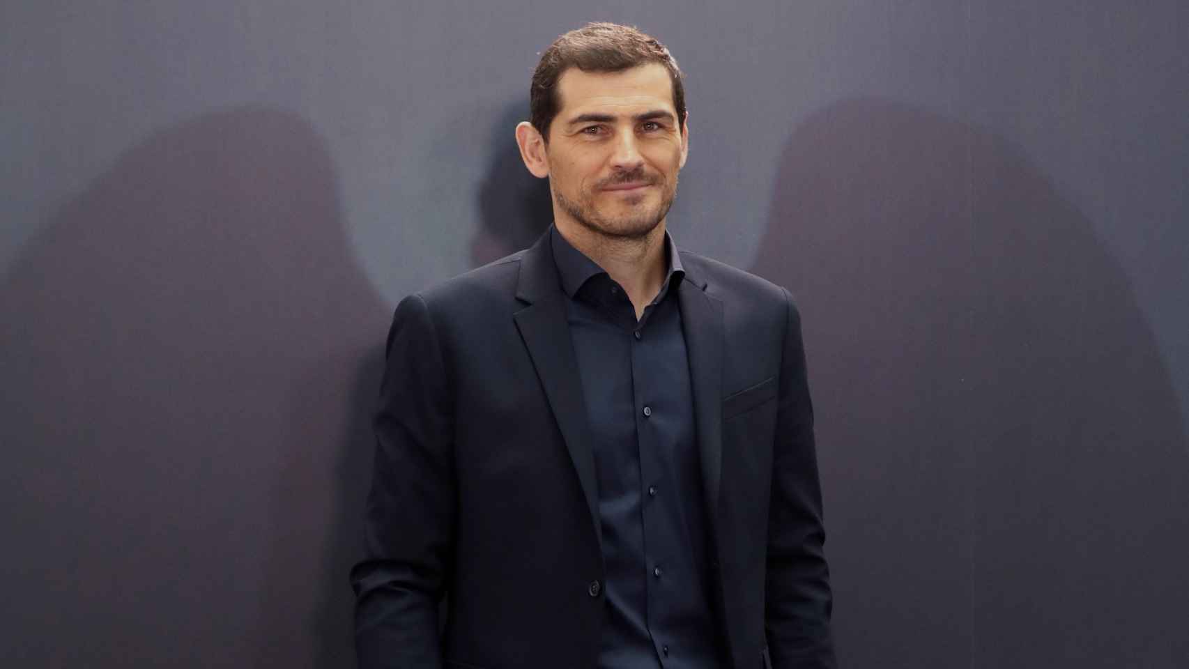 Iker Casillas, durante la presentación de 'Colgar las alas'