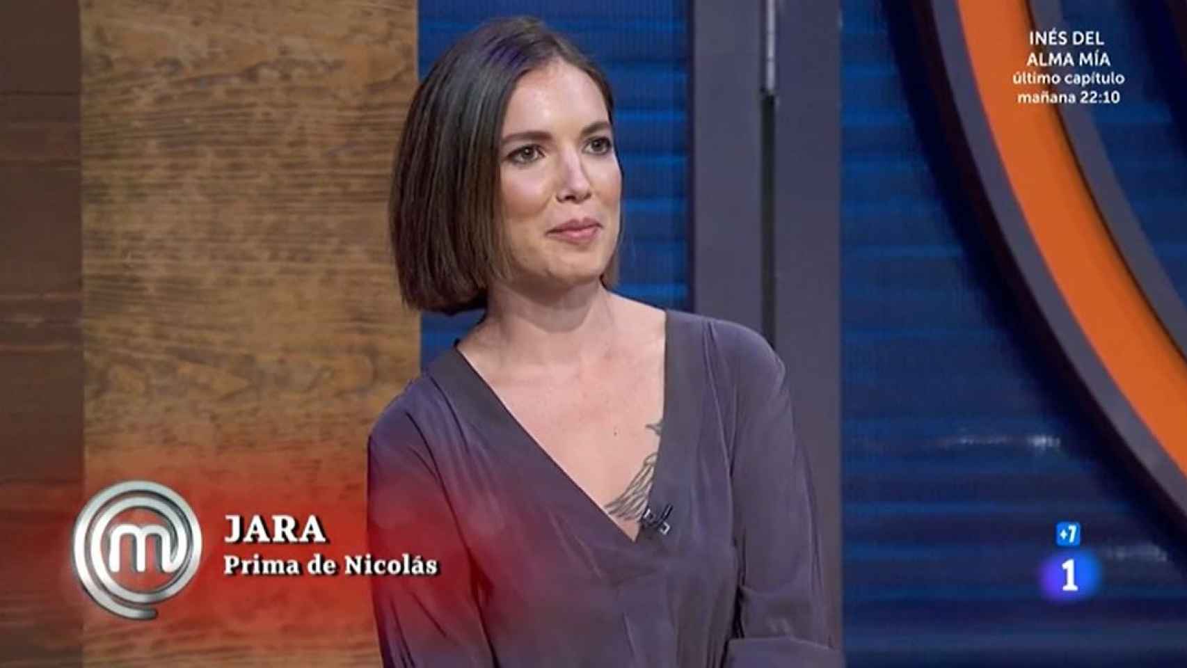 Jara, la prima de Nicolás Coronado, en 'MasterChef Celebrity'.