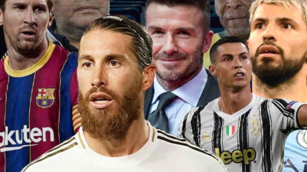 Messi, Maradona, Sergio Ramos, Beckham, Pelé, Cristiano Ronaldo y el 'Kun' Agüero
