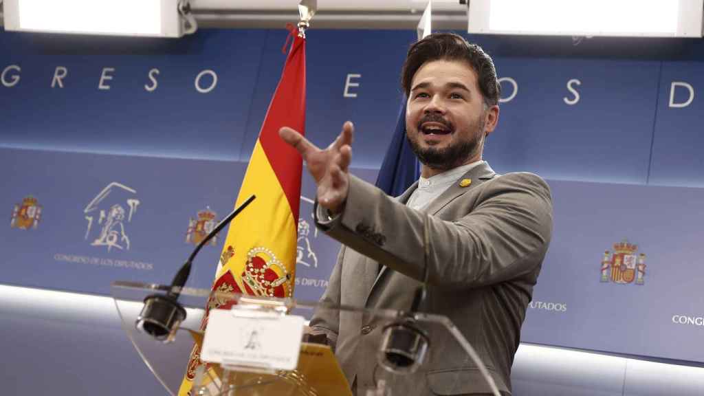 Gabriel Rufián, portavoz de ERC en el Congreso.