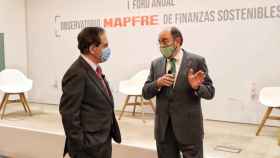 Antonio Huertas, presidente de Mapfre, junto a Ignacio Sánchez Galán, presidente de Iberdrola.
